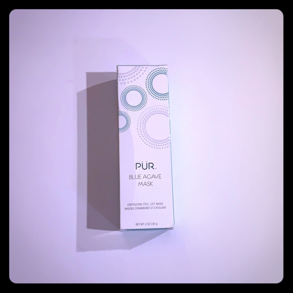 New PUR Blue agave energizing peel off mask